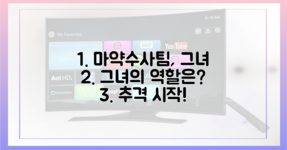 마약수사팀, 그녀의 역할은?