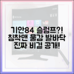 기안84 슬럼프? 침착맨의 놀라운 '물감 발바닥' 비결!
