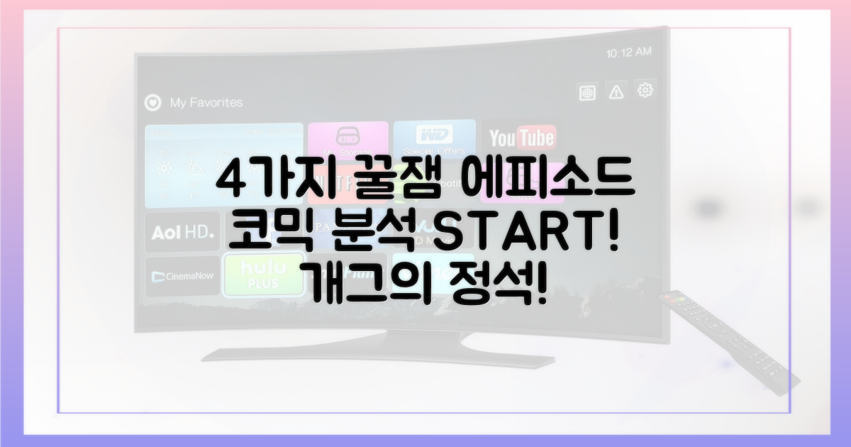 4가지 코믹 에피소드 분석