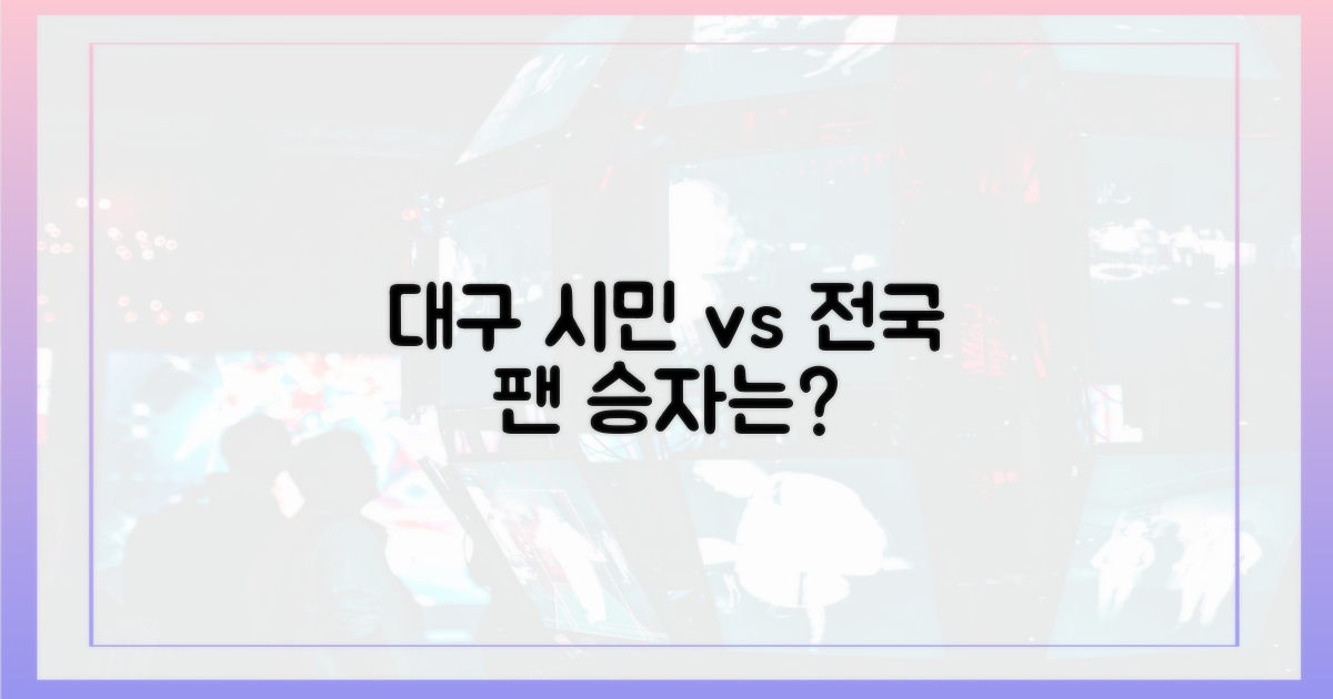 대구 시민 vs 전국 팬
