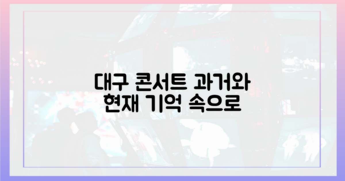 과거와 현재, 대구 콘서트