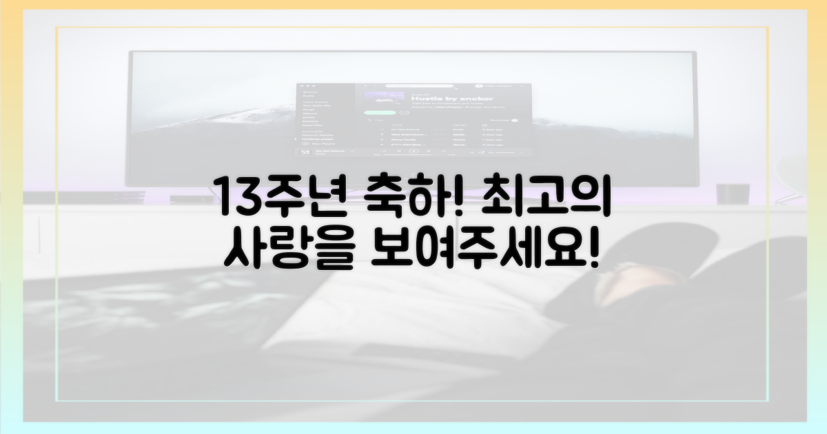 데뷔 13주년, 당신의 사랑을 보여주세요!