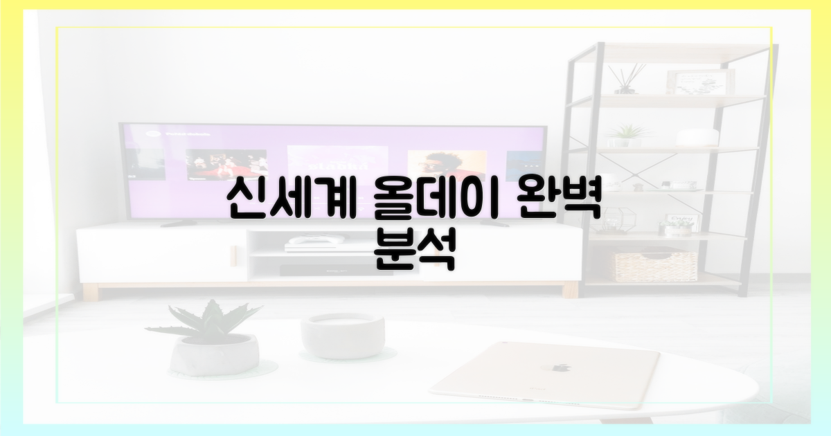 신세계 올데이 프로젝트, 완벽 분석