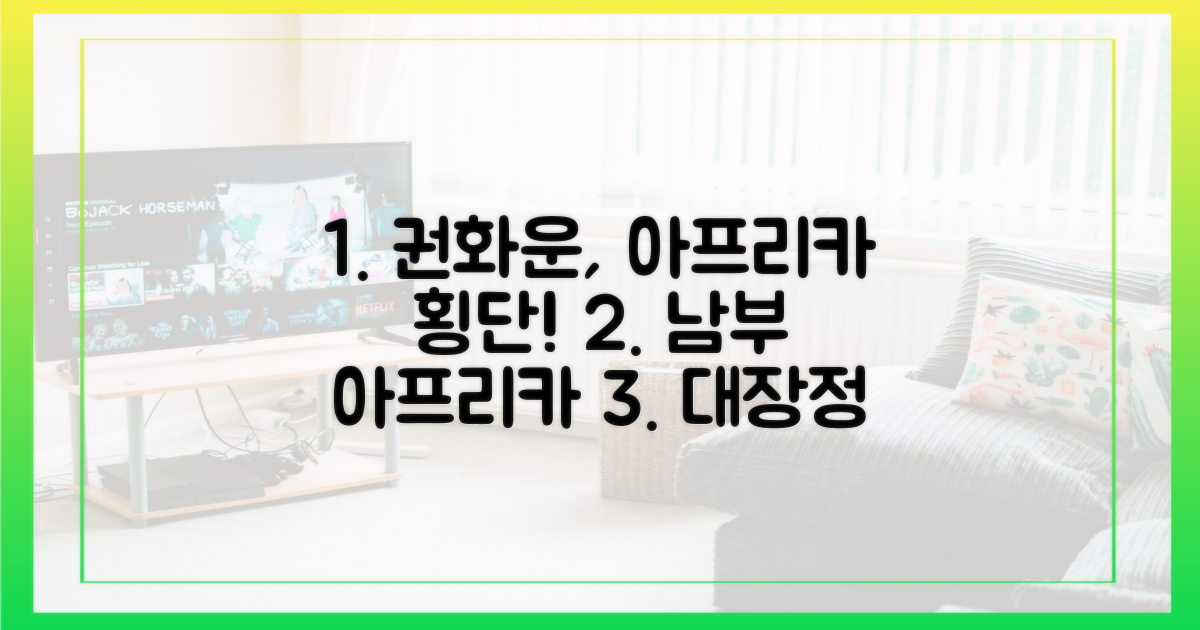 권화운과 함께, 남부 아프리카 횡단