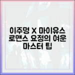 로맨스 요정 이주명, 마이유스 여운 마스터하기