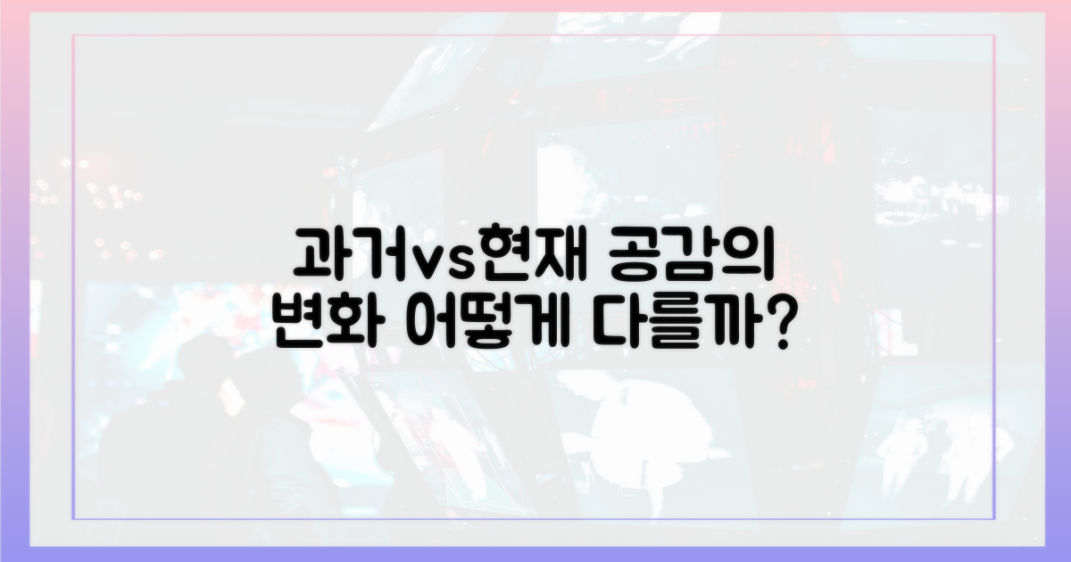 공감, 과거 vs 현재의 차이