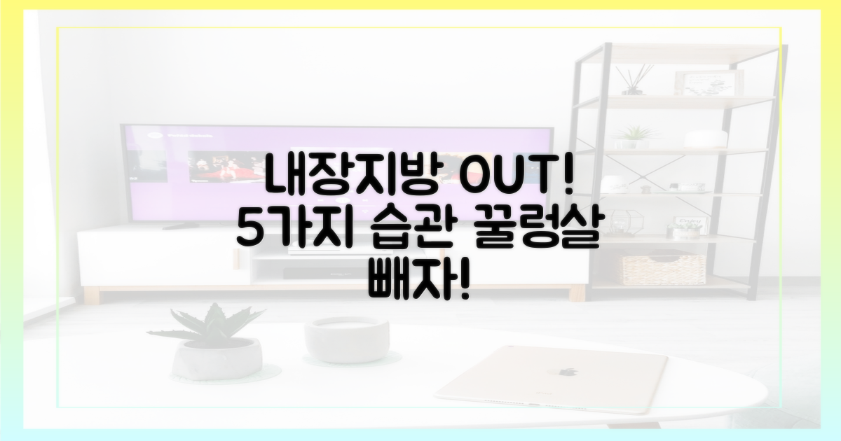 5가지 내장지방 줄이는 습관