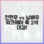전현무 vs 남배우: 워크웨어 룩 2색 대결!