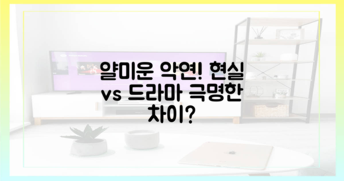 얄미운 악연, 현실 vs 드라마
