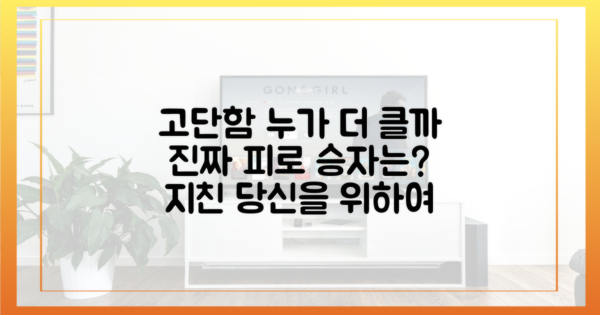 고단함, 누가 더 클까