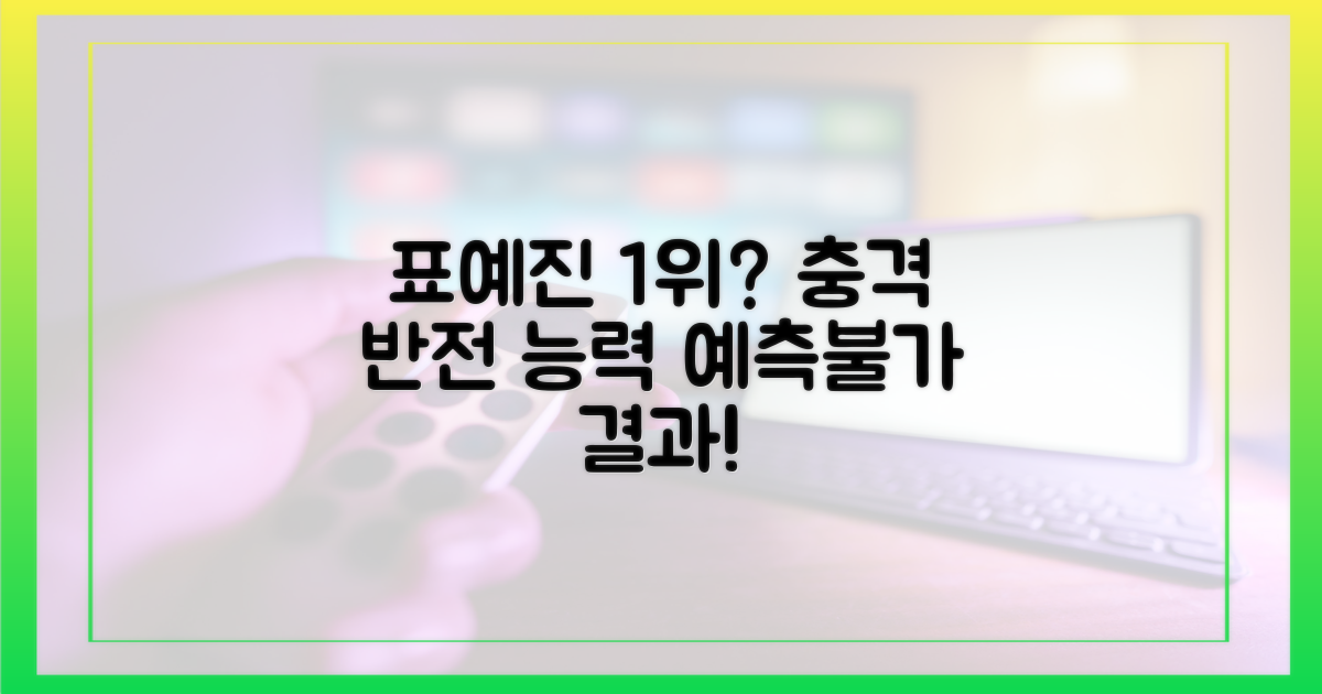 1위는 표예진? 예상 밖의 능력
