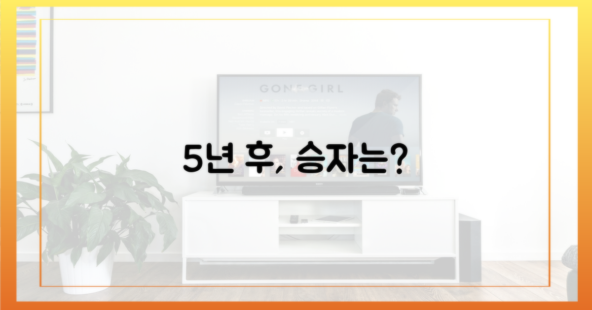 5년 후, 누가 웃을까?