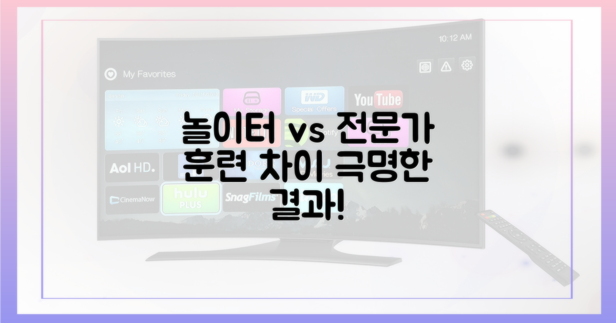 놀이터 vs 전문가 훈련