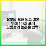 김병철, 유부남 오해 딛고 결혼 위해 1가지 포기