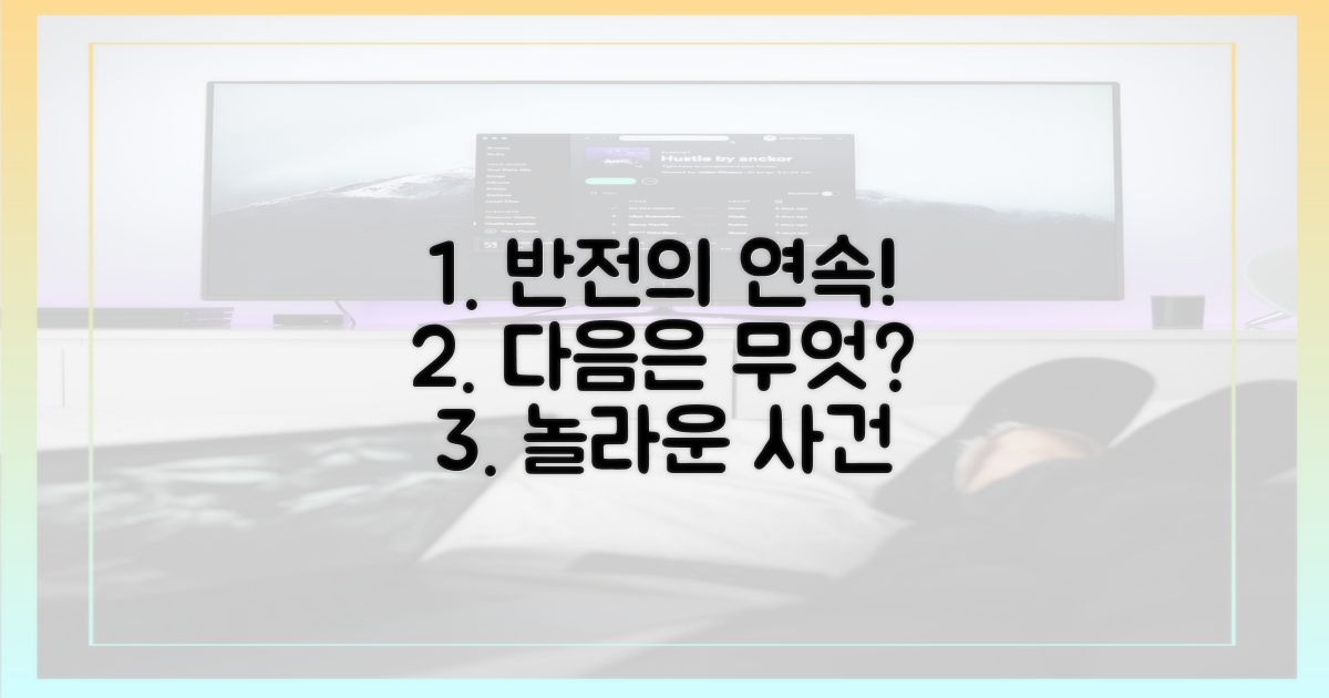 반전의 연속, 이번엔 어떤 사건?