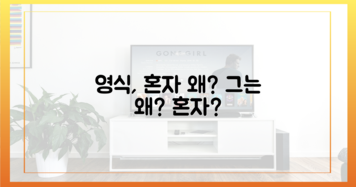 영식의 '혼자' 선택, 이유는?