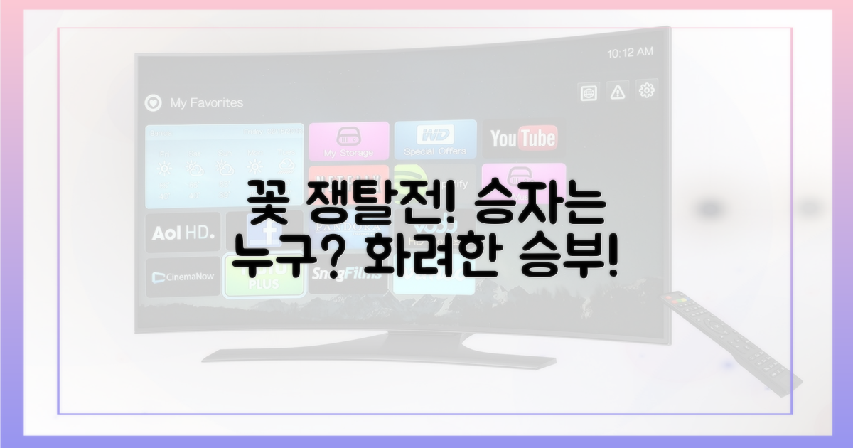 꽃 쟁탈전, 승자는 누구?