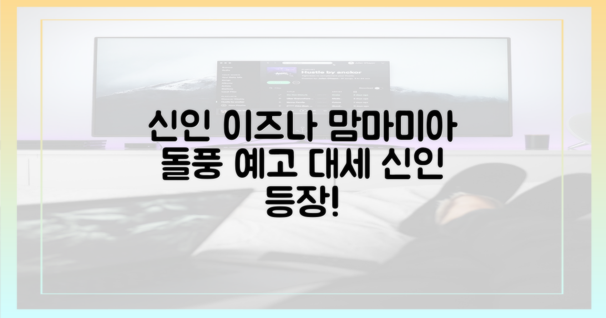 신인 이즈나, '맘마미아' 돌풍 예고