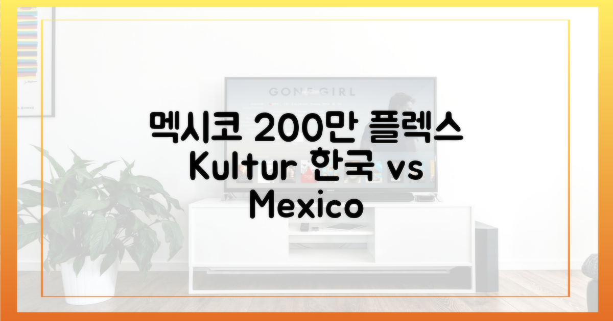 멕시코 200만, '플렉스' 문화 비교
