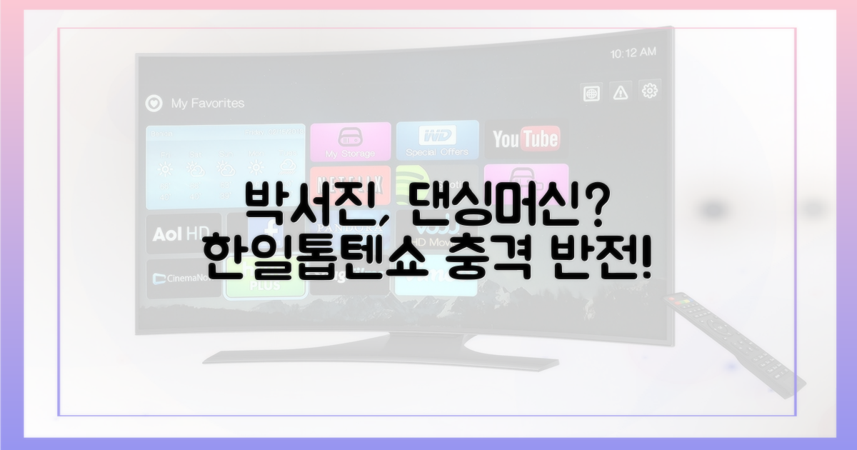 한일톱텐쇼' 박서진, 댄싱머신?