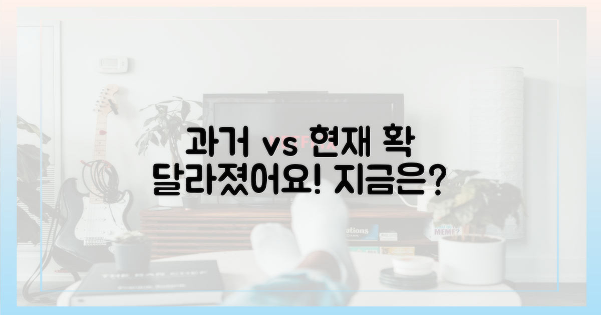 과거와 현재 비교