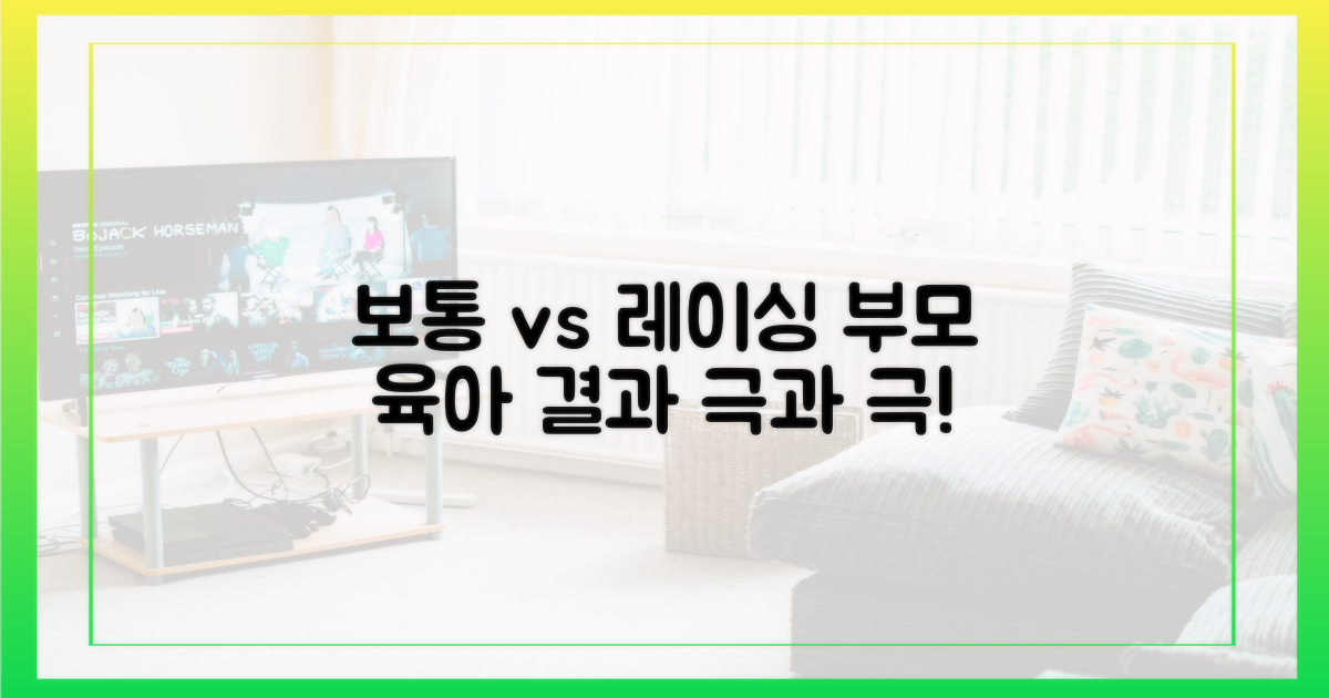 보통 부모 vs 카레이서 부모