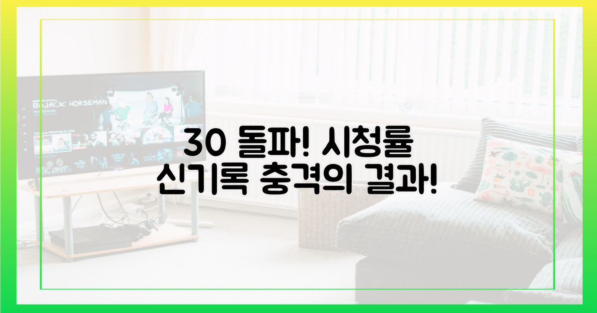 30% 돌파 시청률 기록