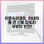 이혼숙려캠프 잡도리 부부 아내, 남편 대신 신용불량 수습!