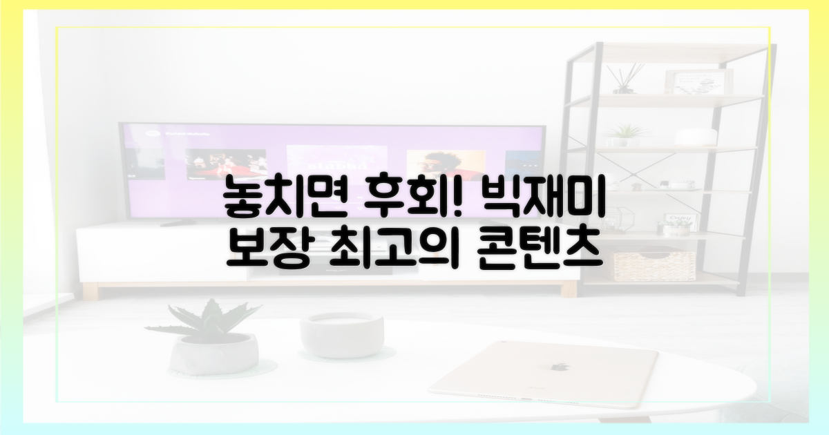 놓치면 후회! 생생한 빅재미