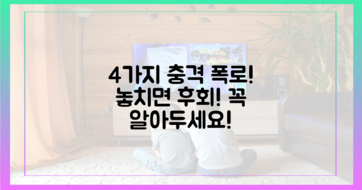 4가지 폭로 포인트 요약