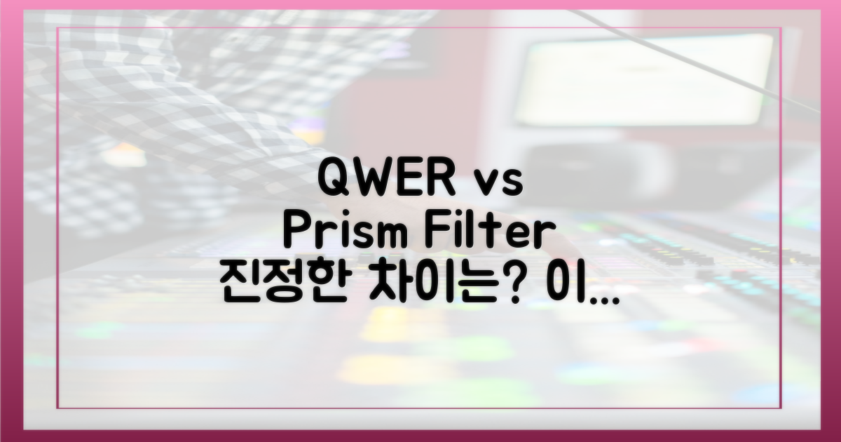 QWER, 프리즘필터와 어떻게 달라지나?